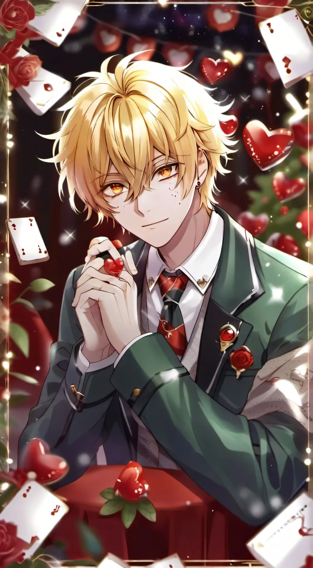 ai character: Valentine's Day  background