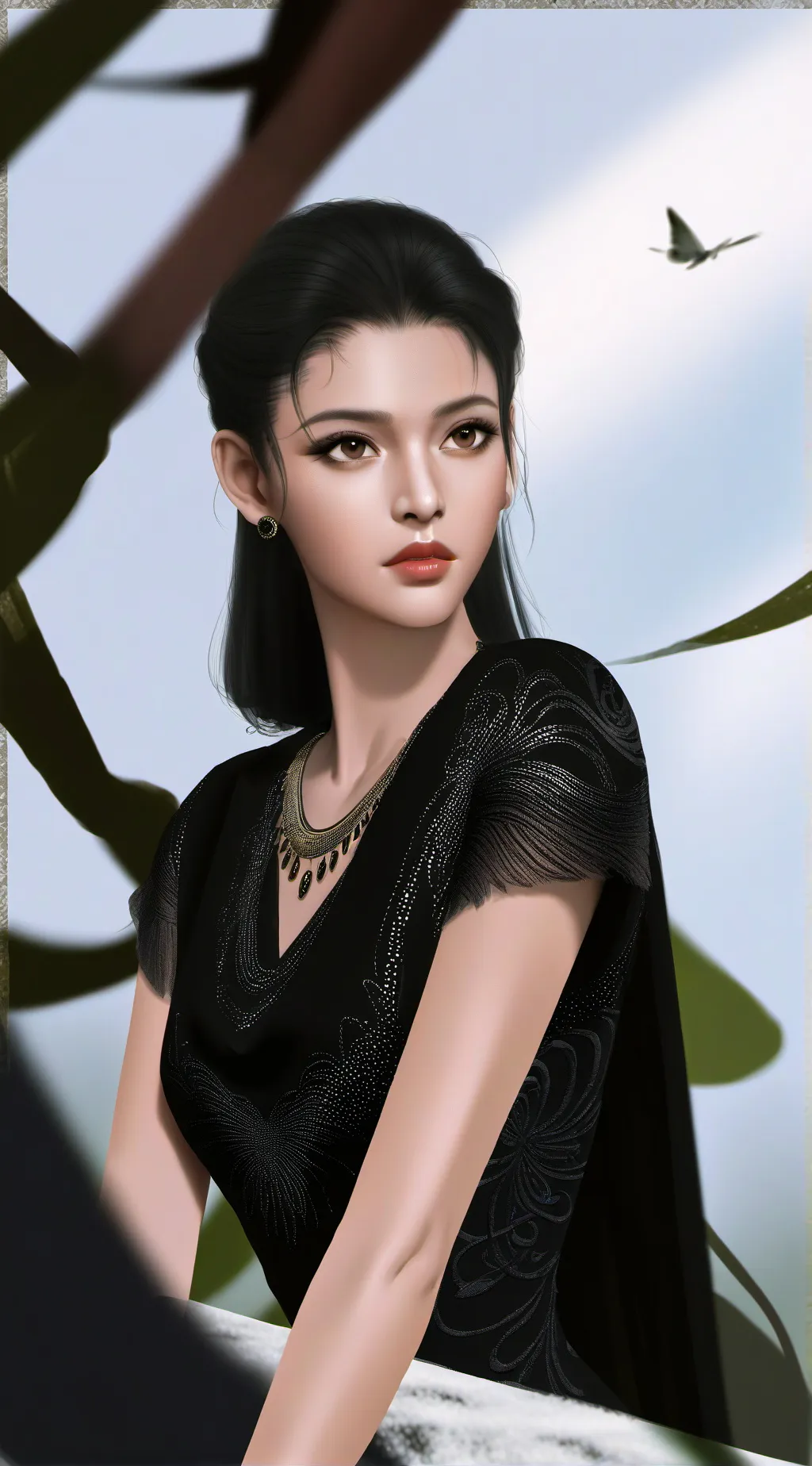 ai character: queen 👑 background