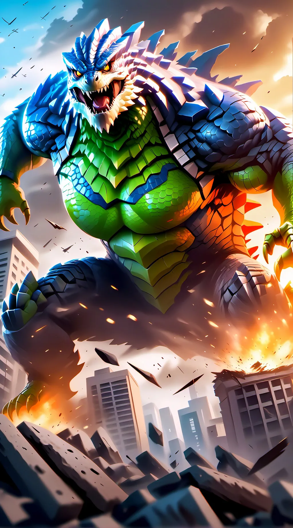 ai character: Zilla background