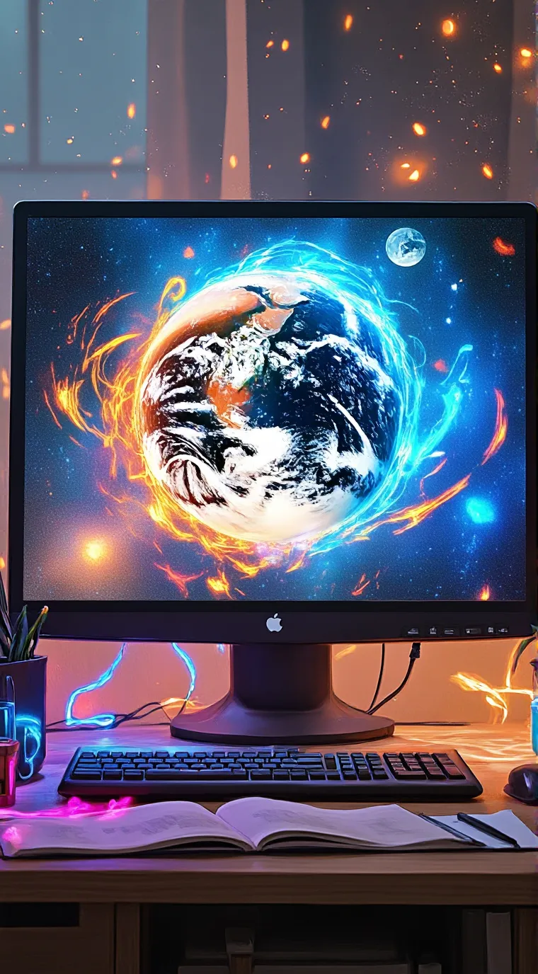 ai character: earth problem  background