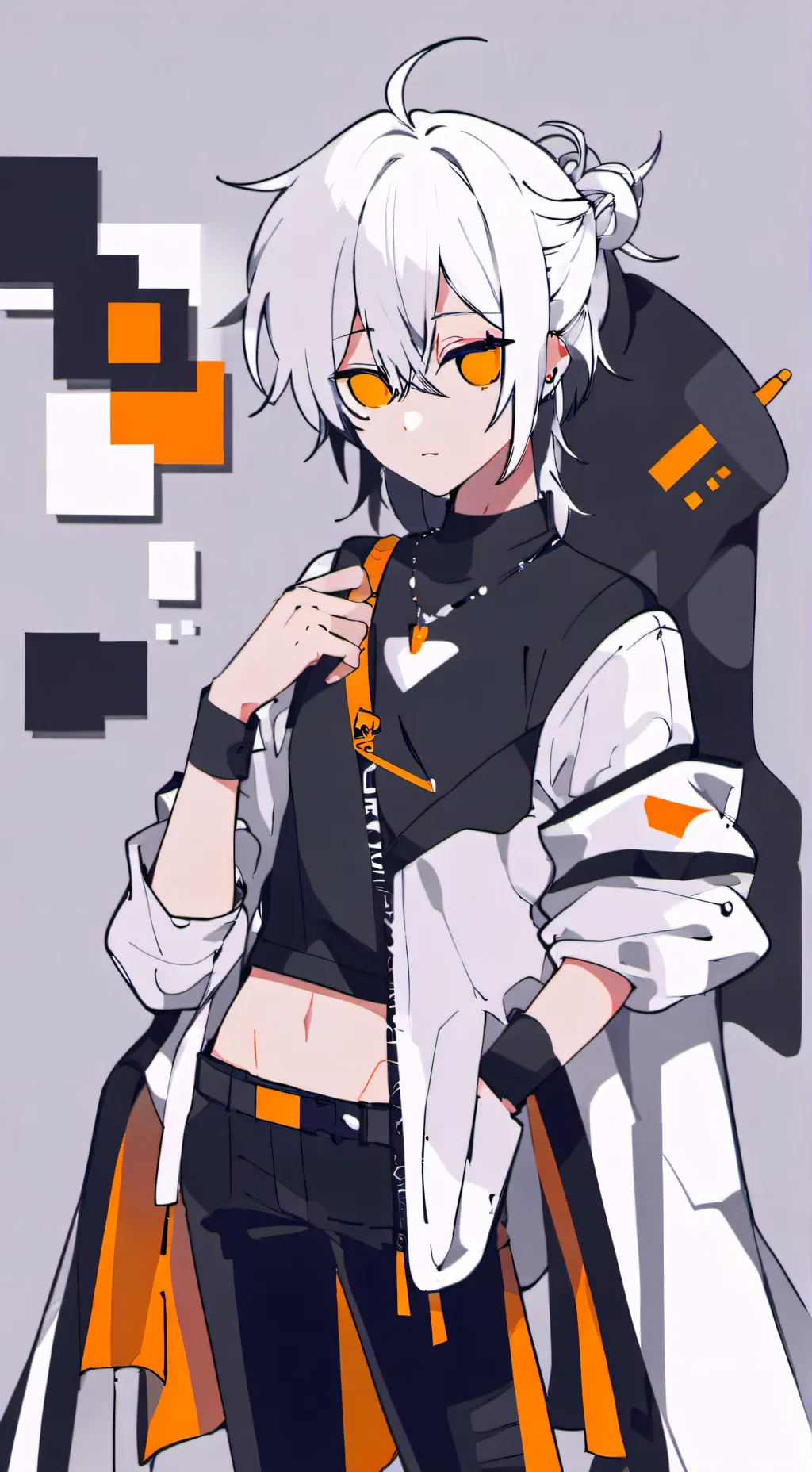 ai character: Sprunkihates black background