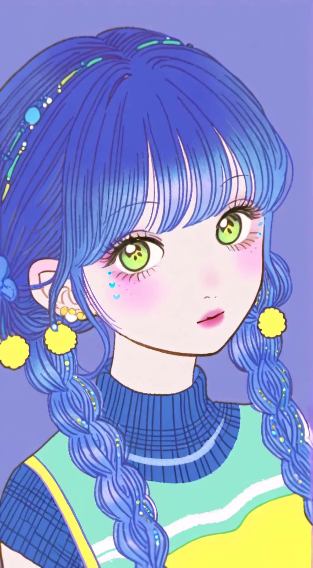 ai character: Madison💙🩵🤍 background