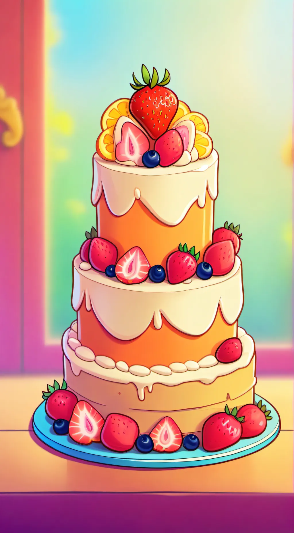 ai character: Fruitcake angst  background