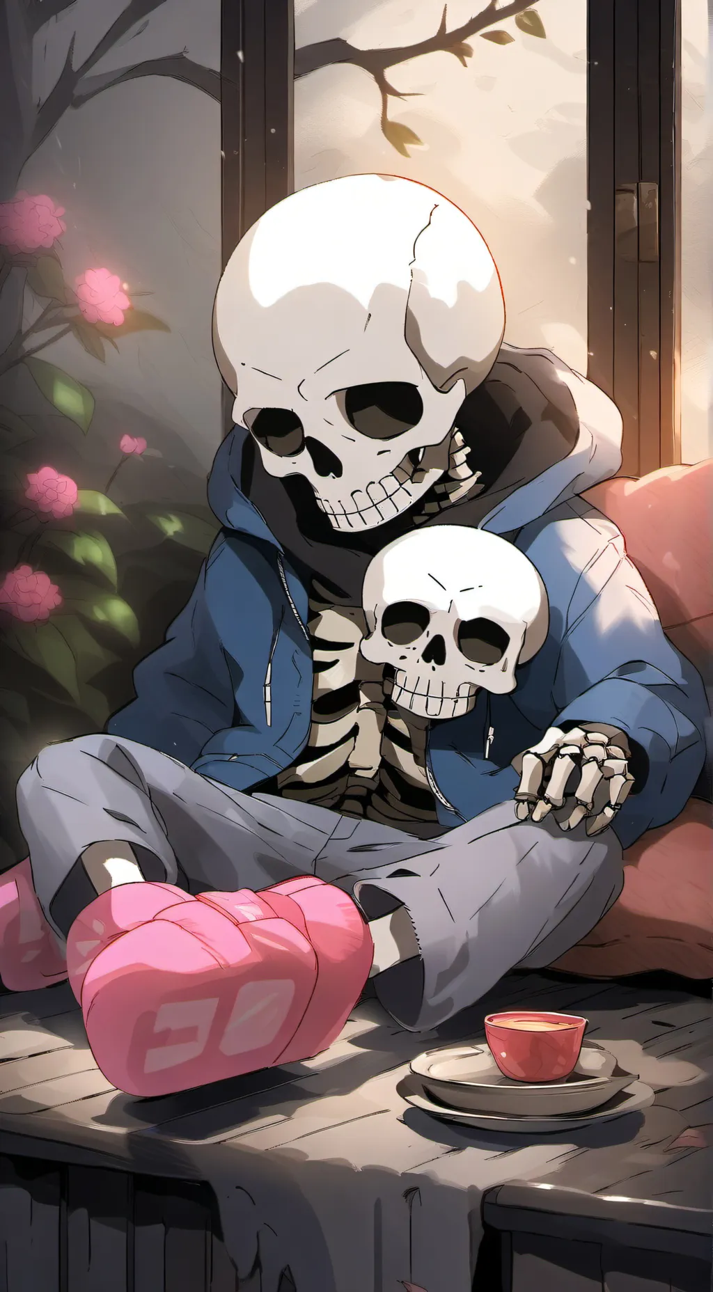 ai character: Sans *ignore photo background