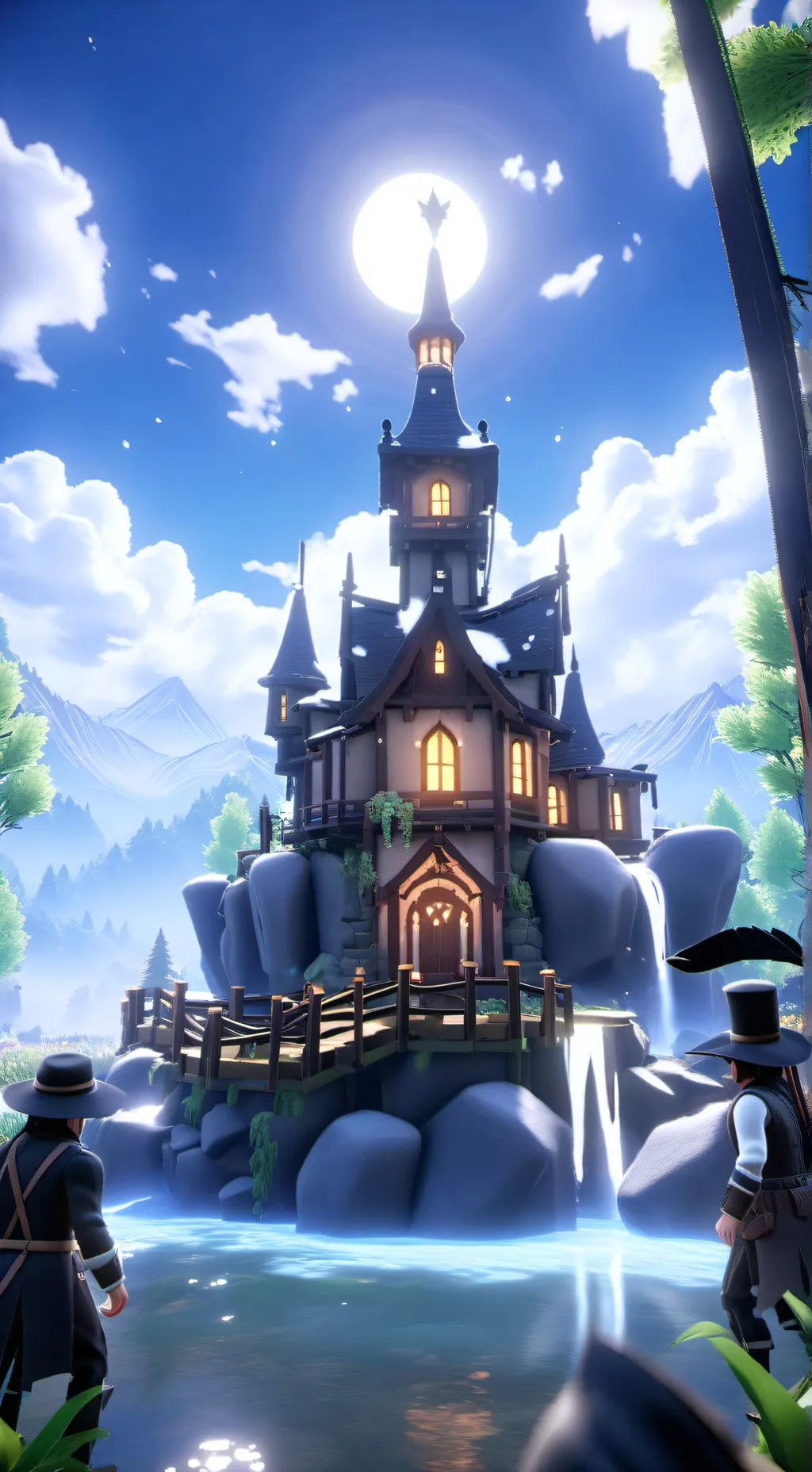 ai character: forsaken school background