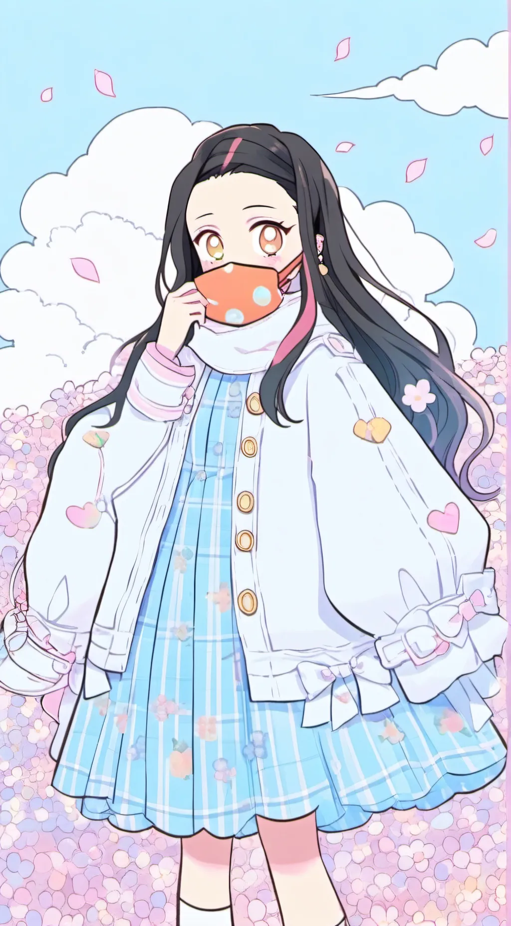 ai character: Nezuko background