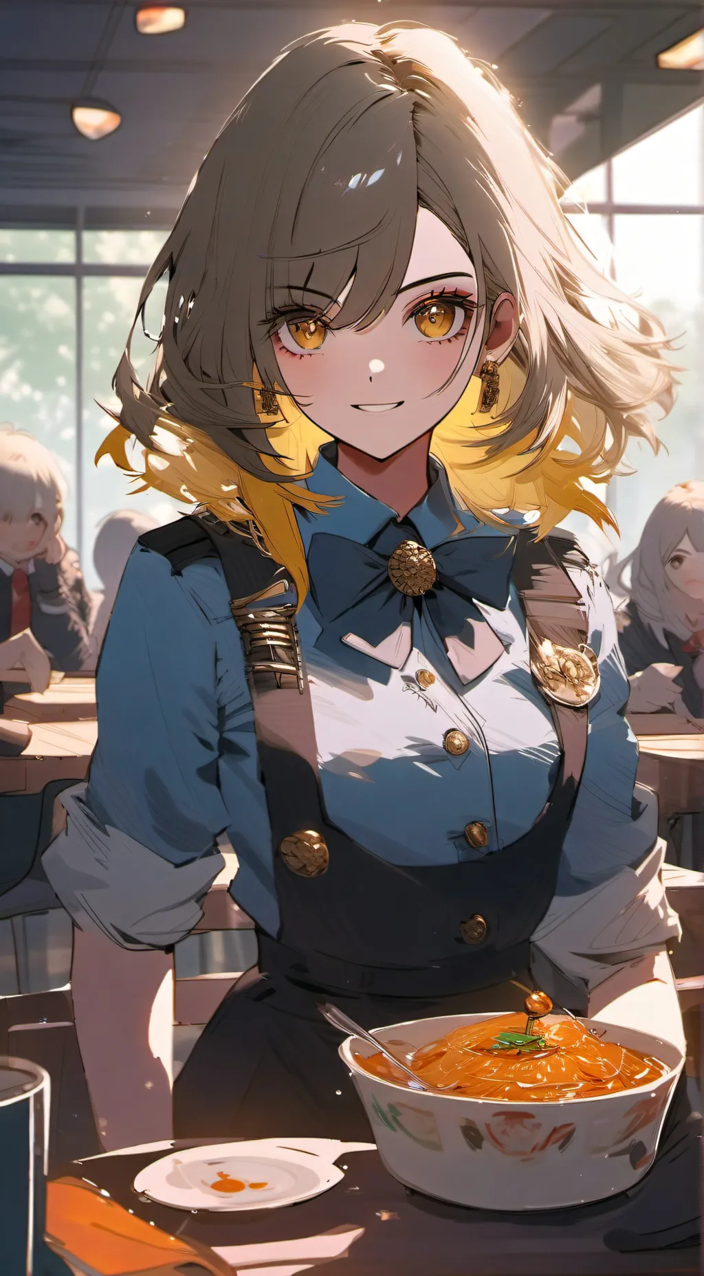 ai character: Alisson  background