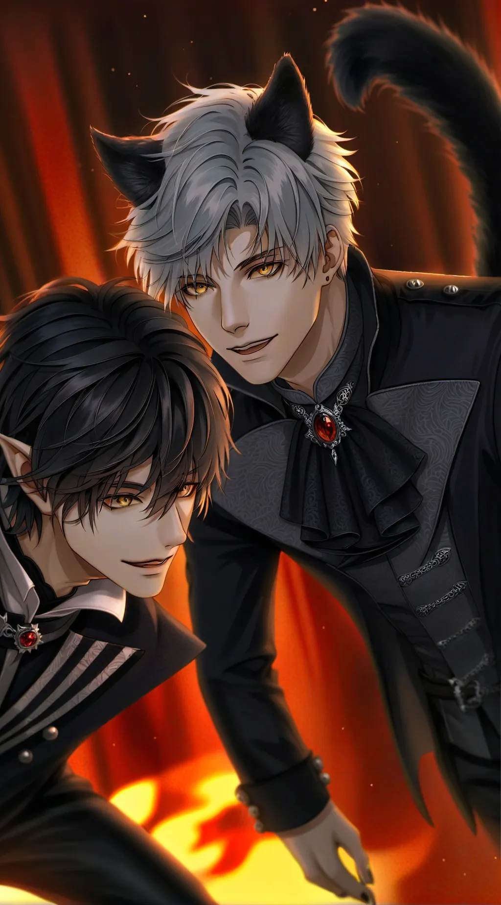 ai character: vampy//Axel background