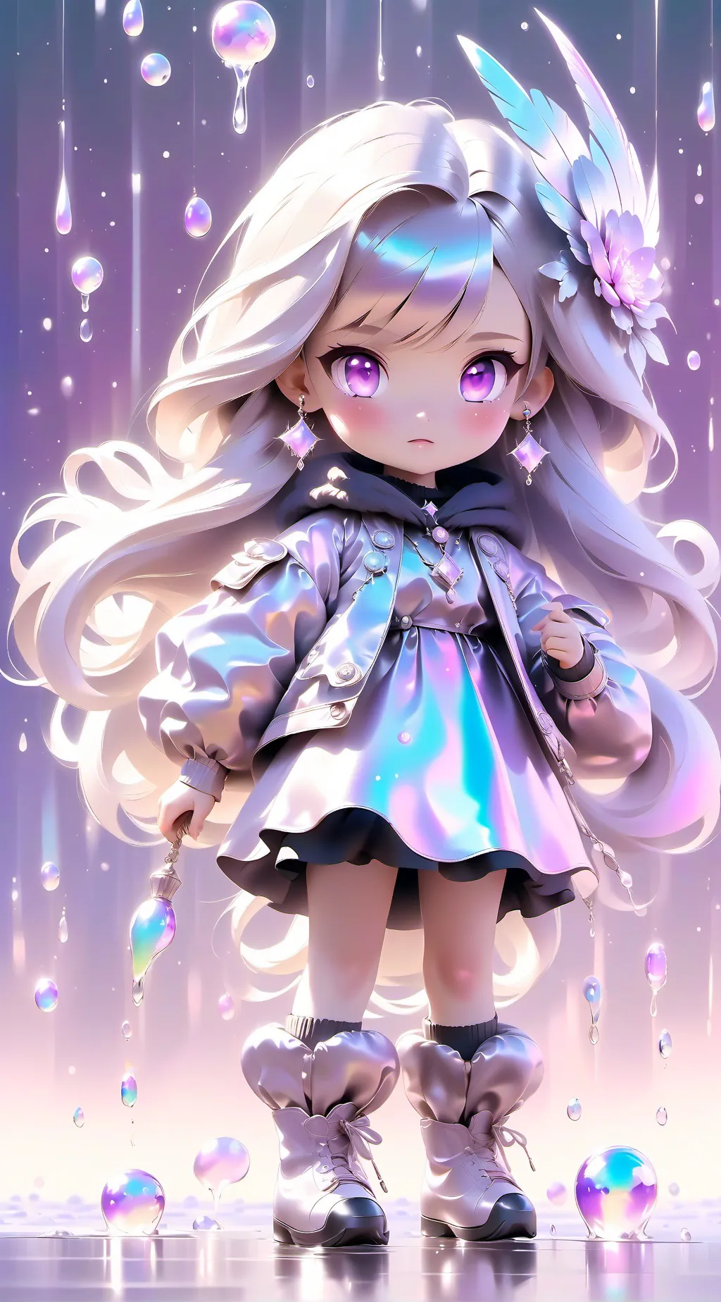 ai character: baby demon slayer background