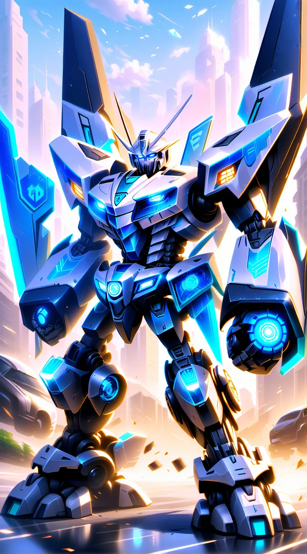ai character: fast swipe background