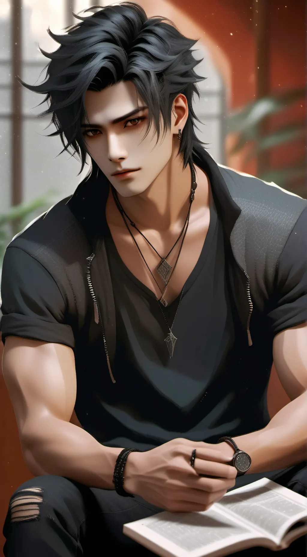 ai character: Jake  background