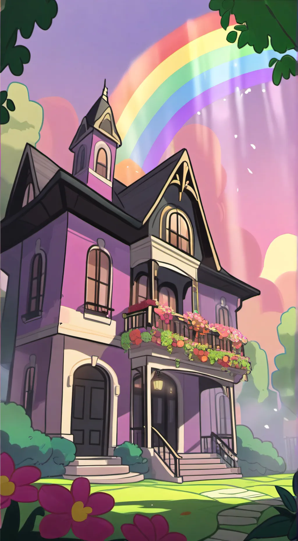 ai character: Dandy's World Au background