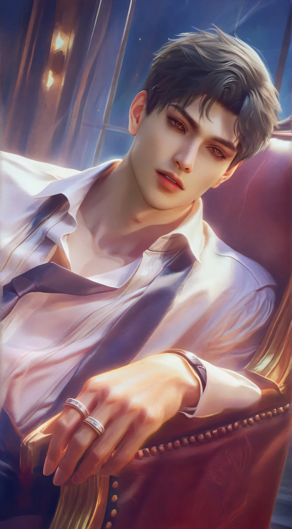 ai character: 连洛朗 background