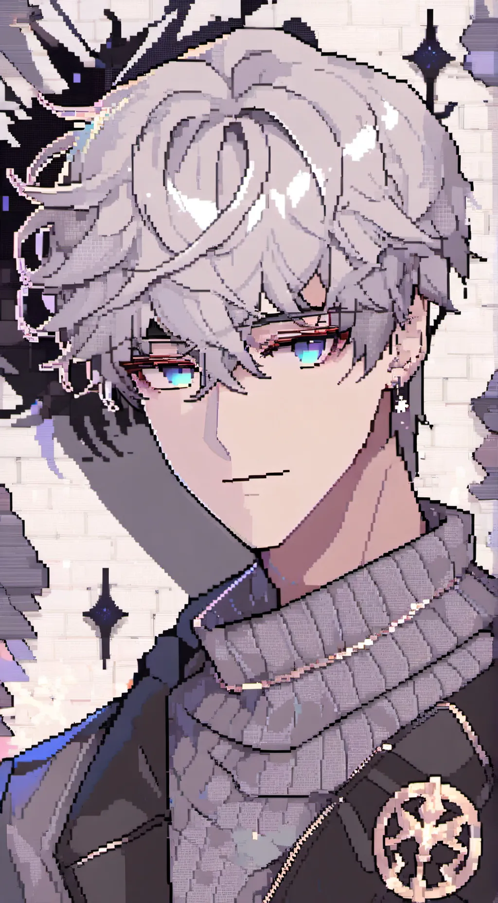 ai character: gray background