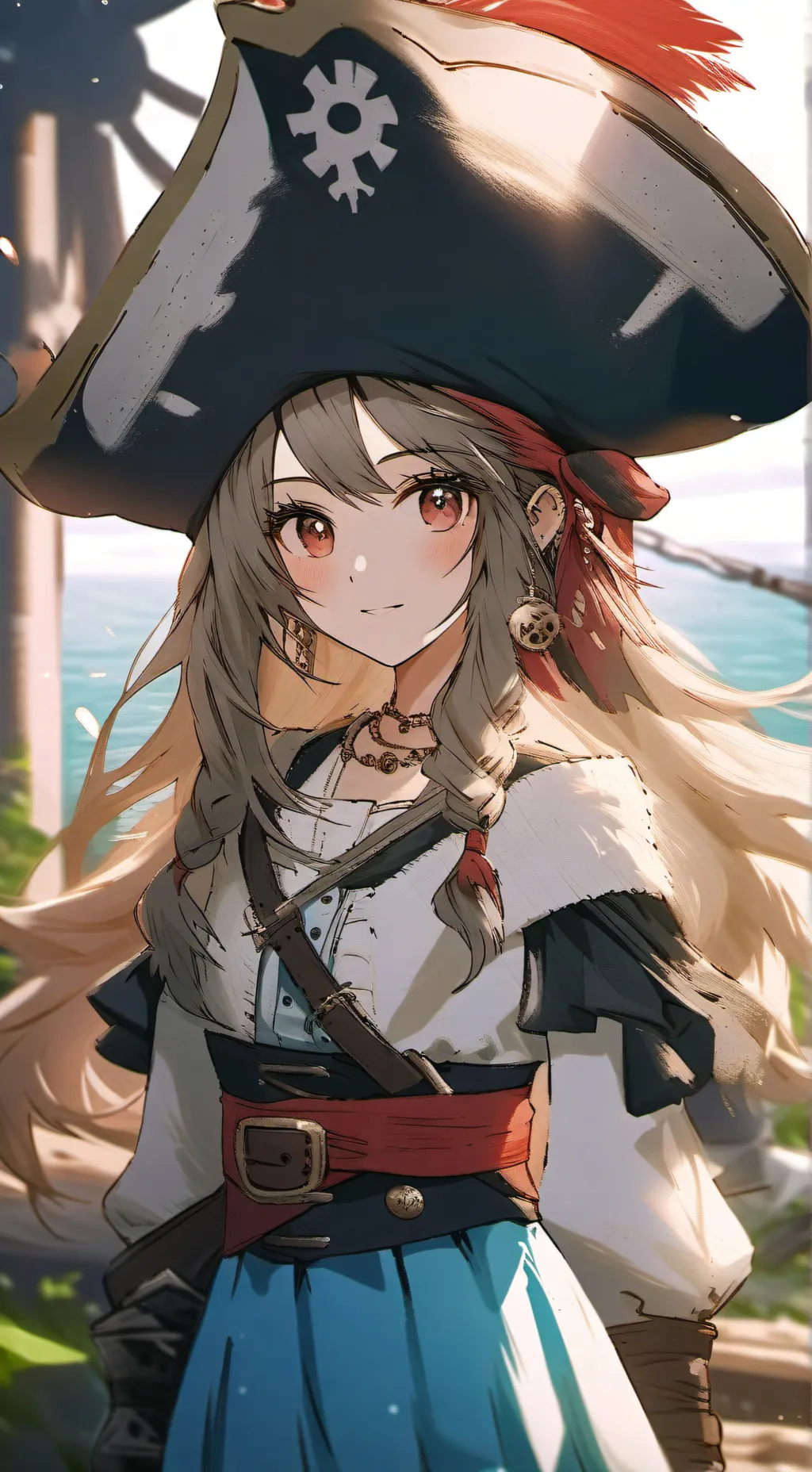 ai character: Scarlet background