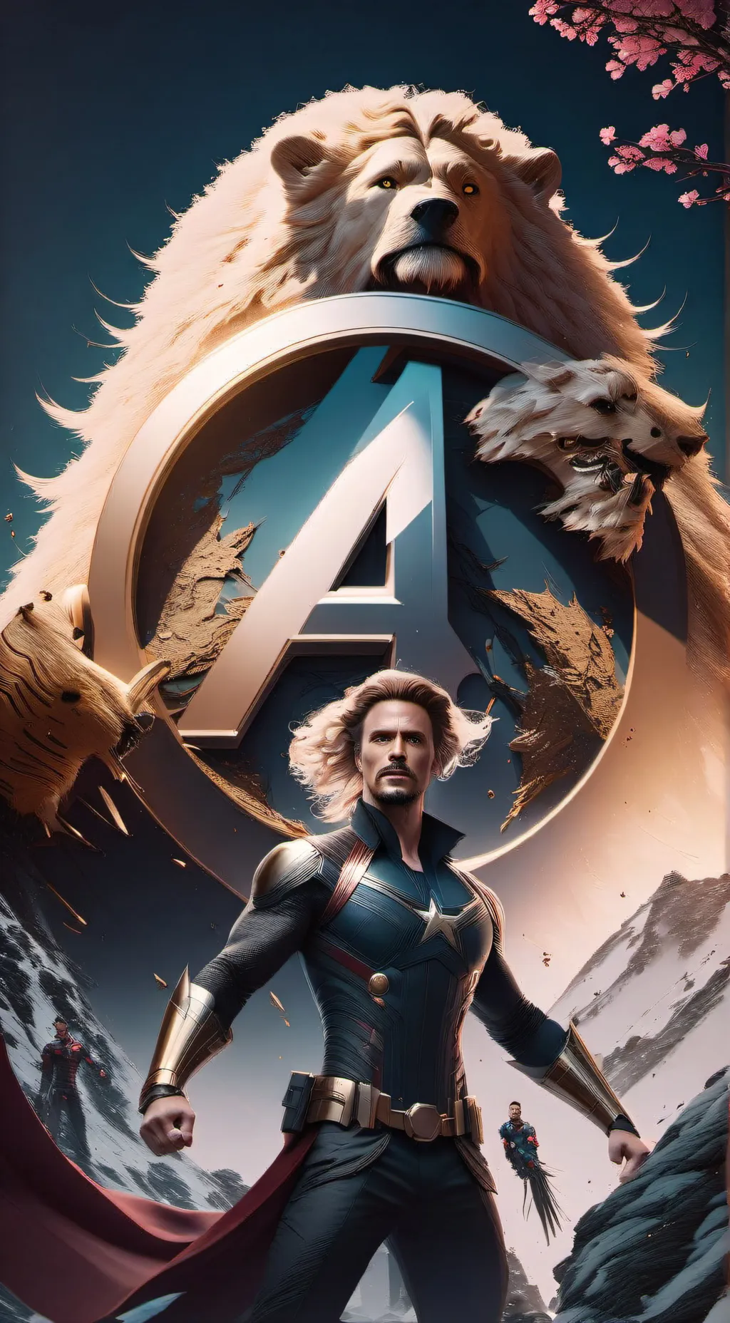 ai character: avengers background