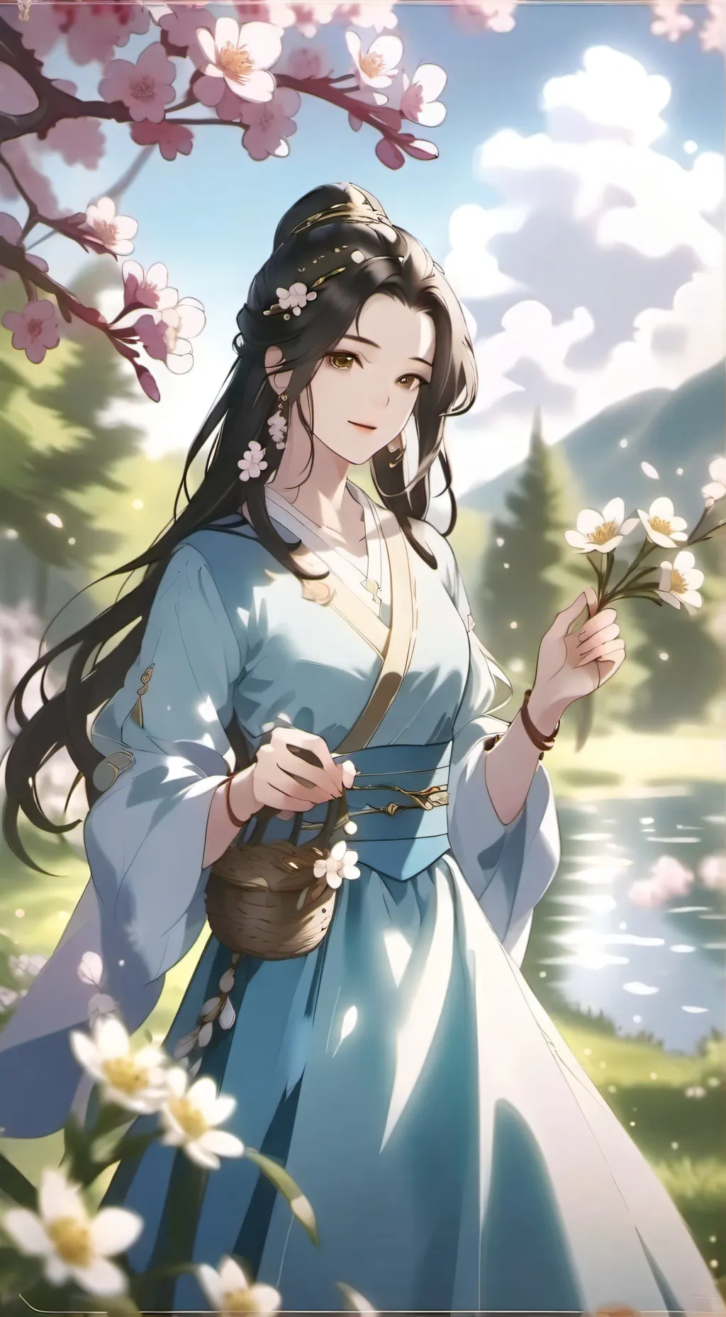 ai character: amber  background