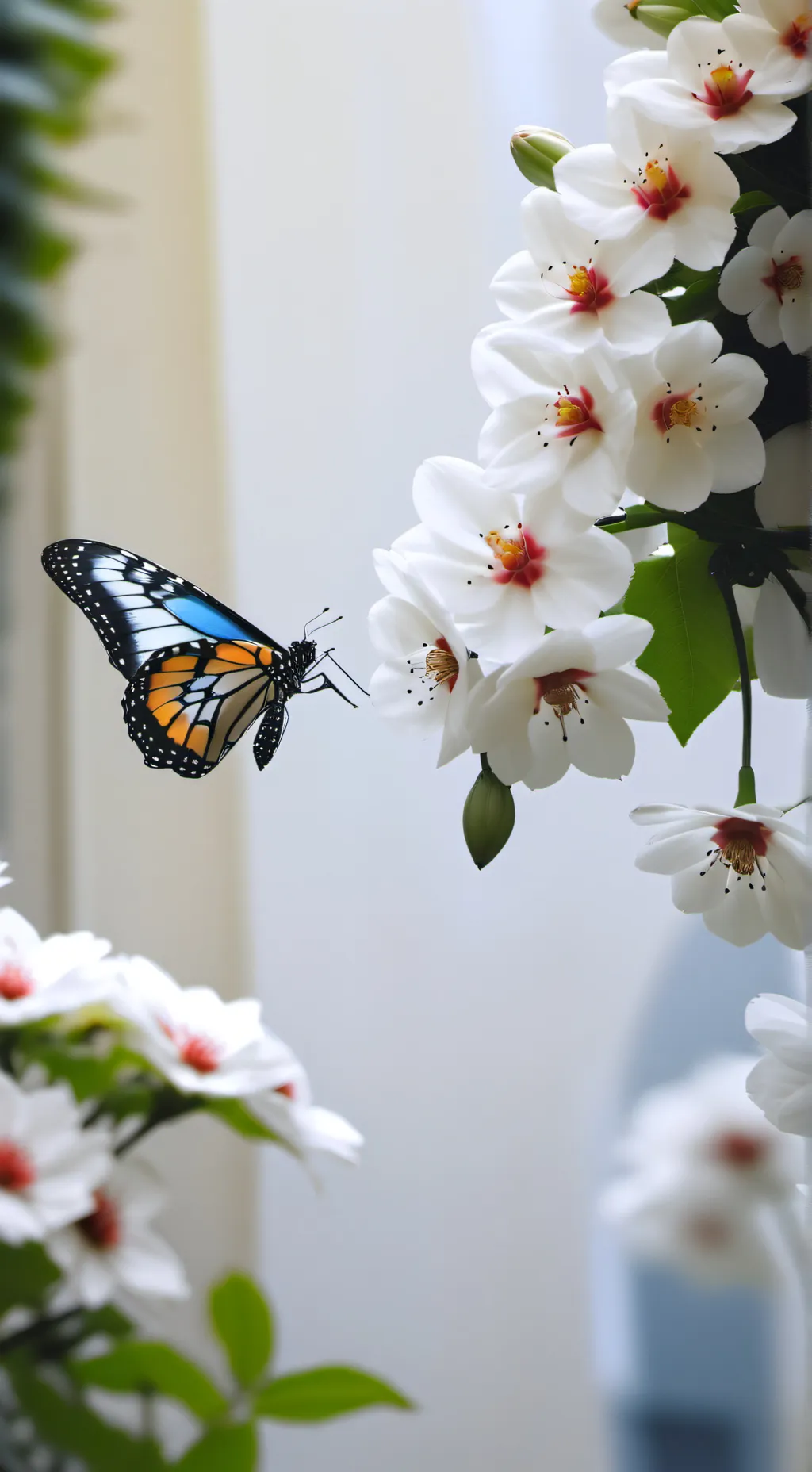 ai character:  Butterfly Mansion background