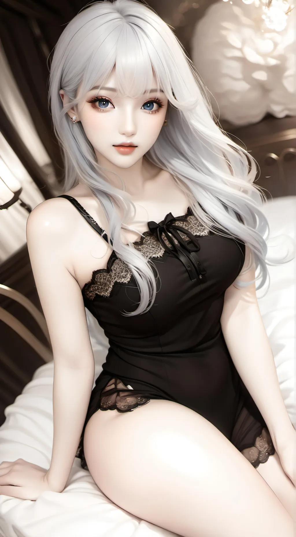 ai character: Sapphire🤍 background
