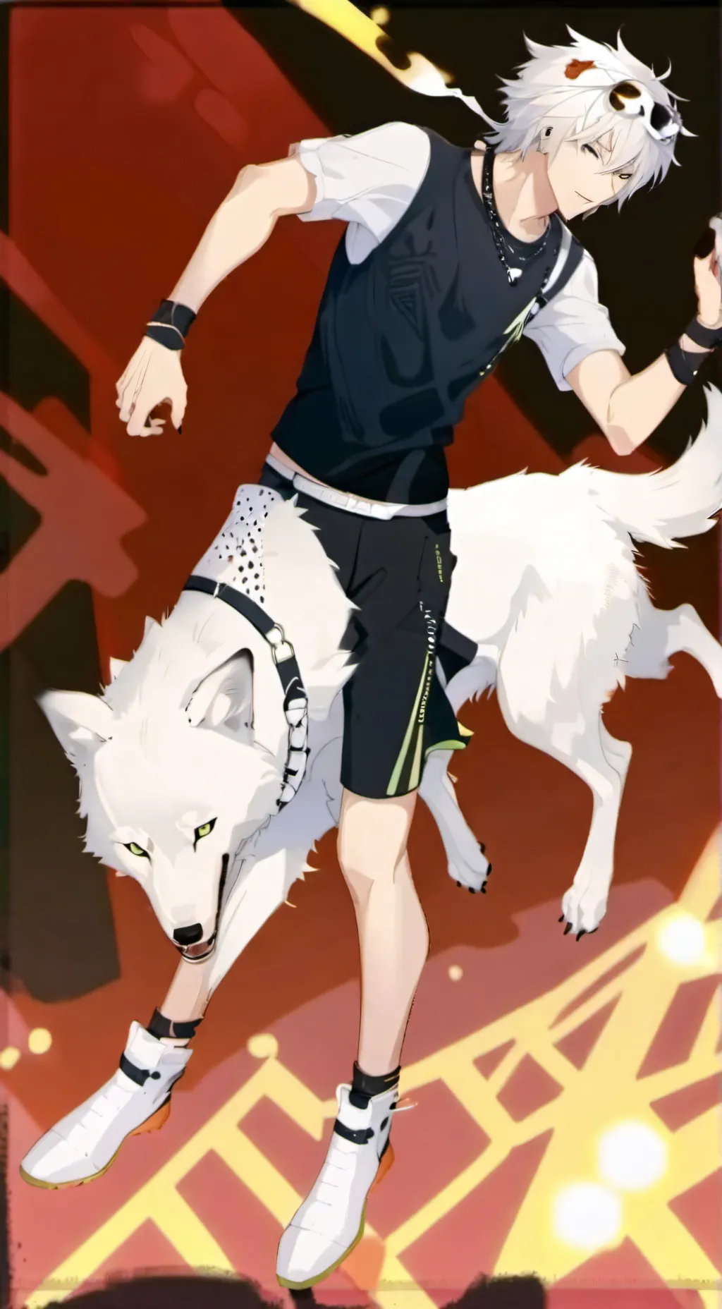 ai character: babywerewolf pack background