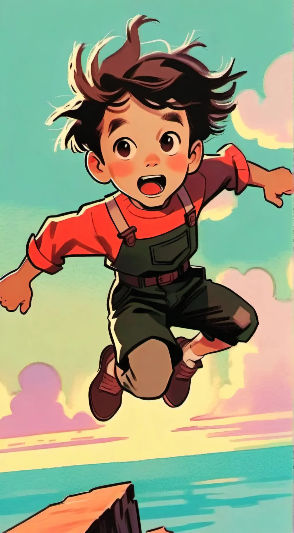 ai character: The lost boy background