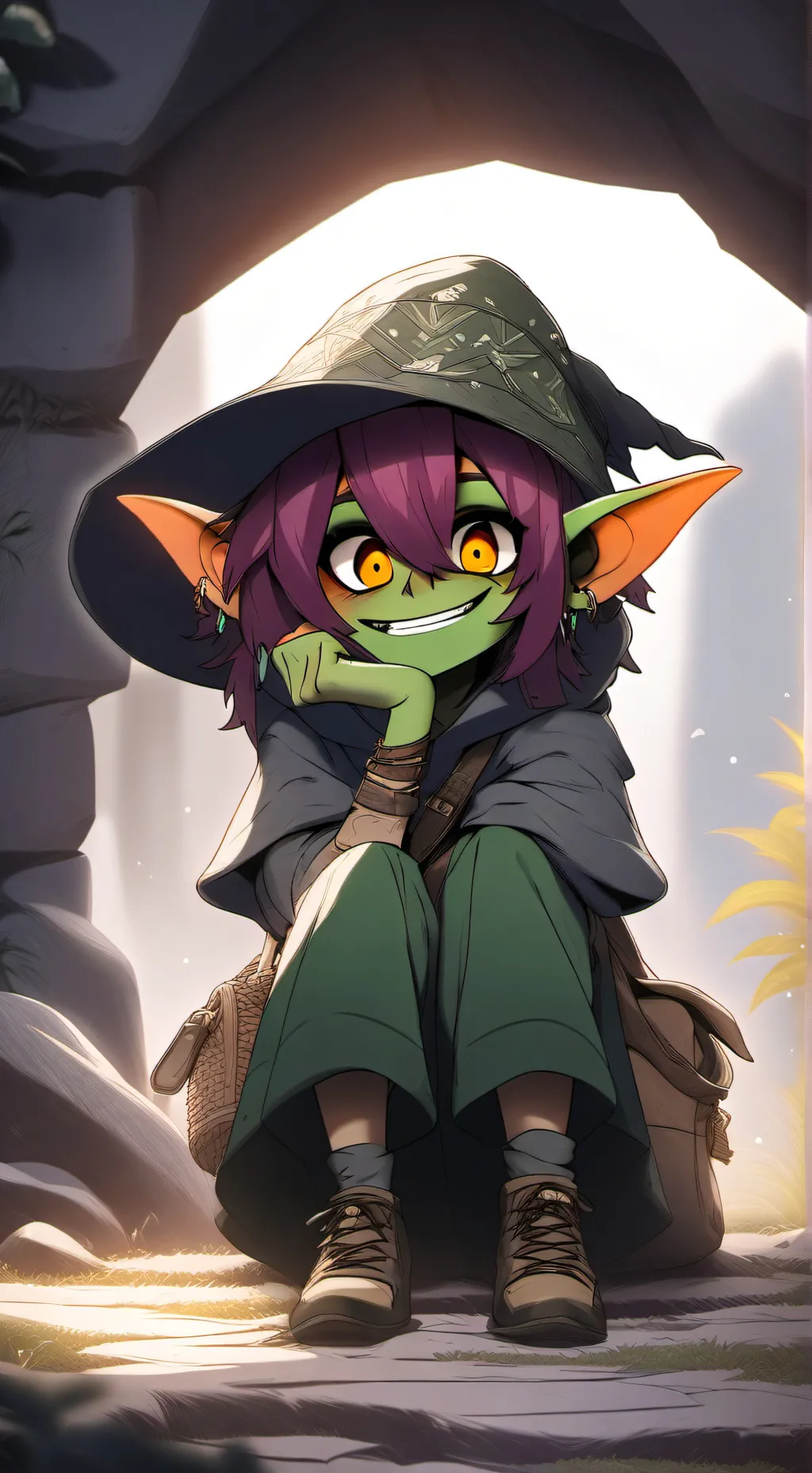 ai character: reachel  background