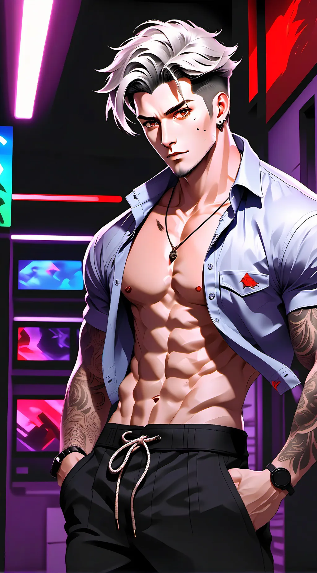 ai character: David  background