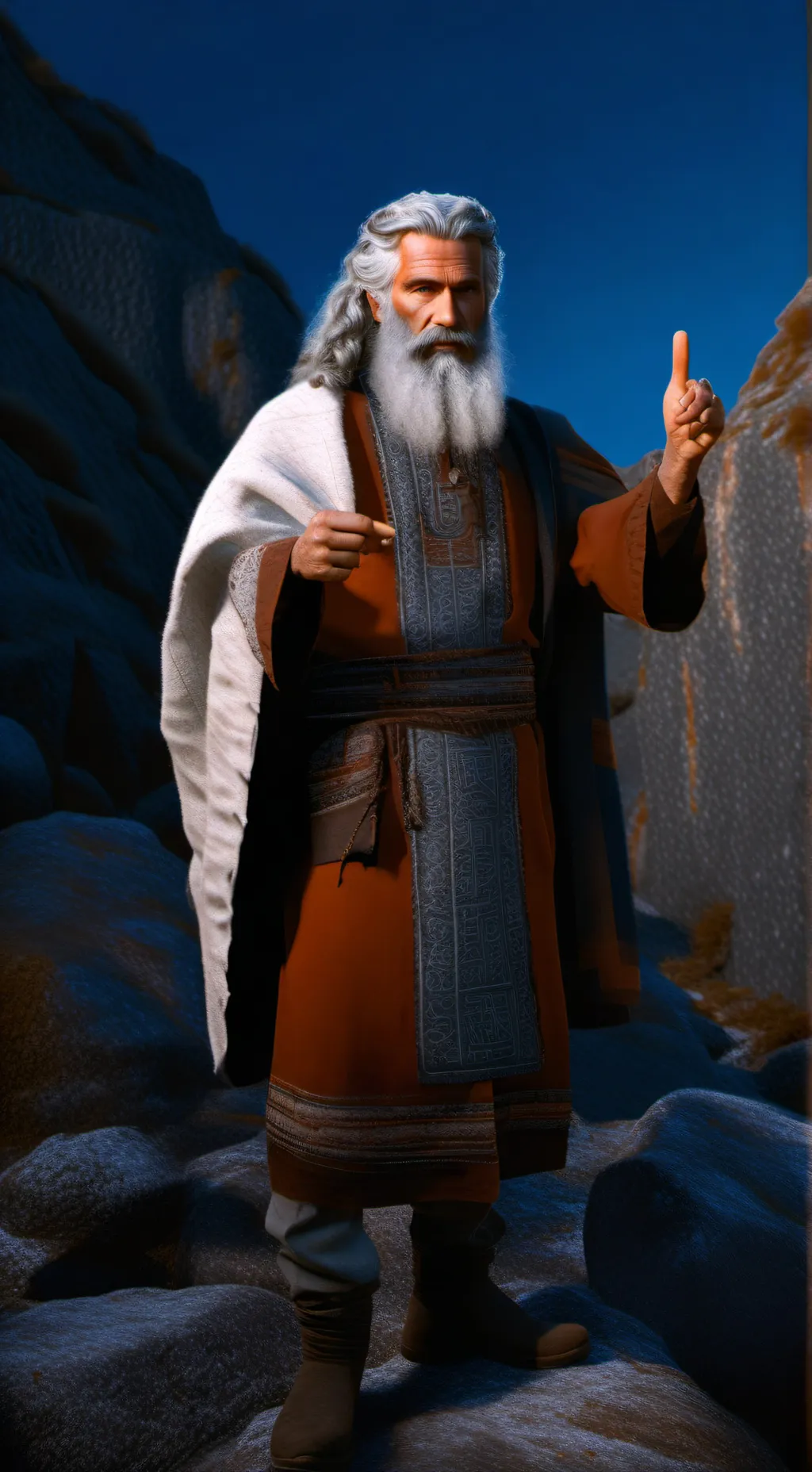 ai character: moses background