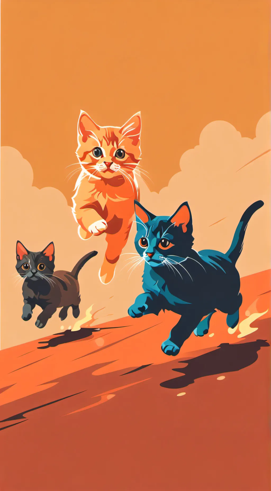 ai character: mitten and cereal background