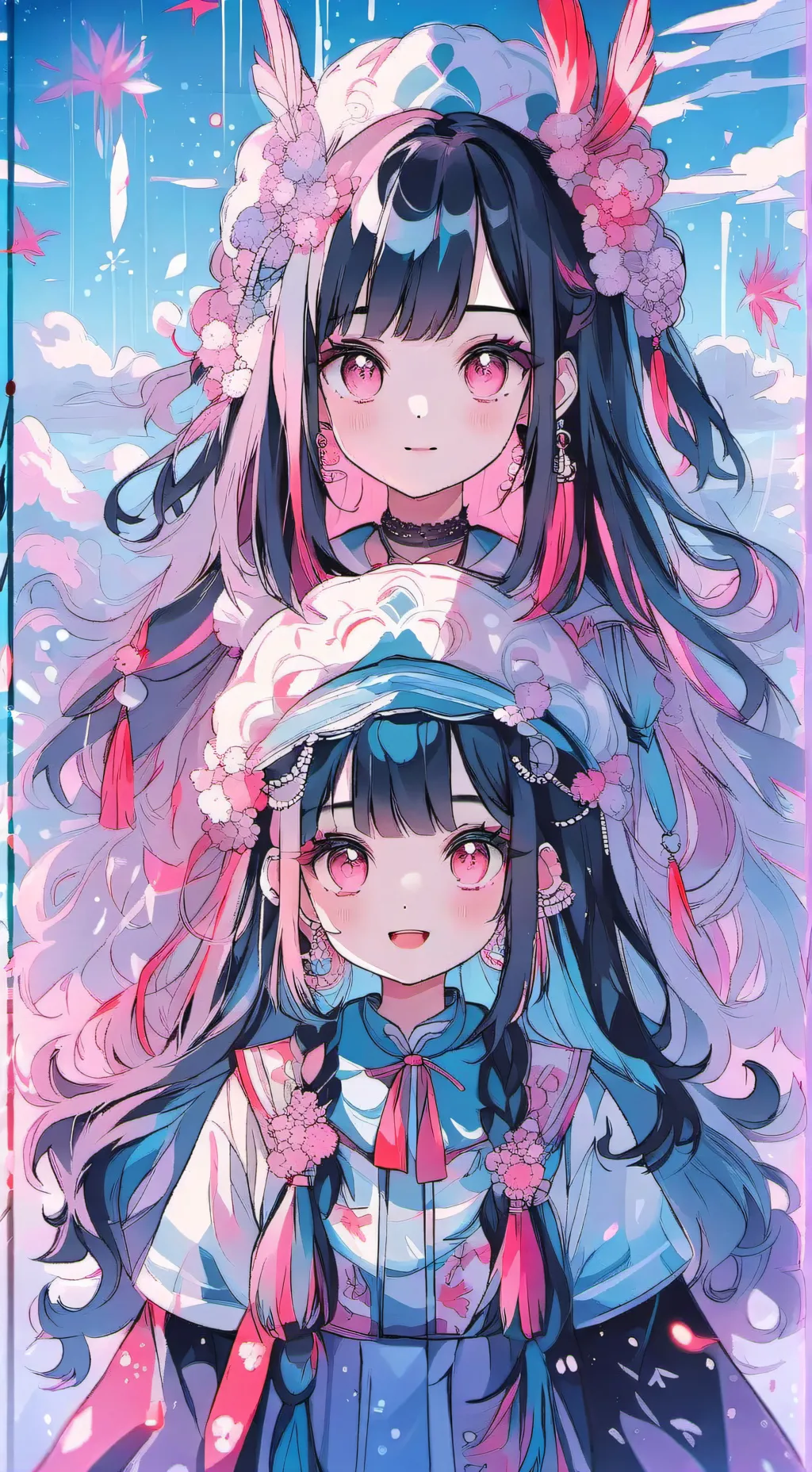 ai character: Emma y estefani background