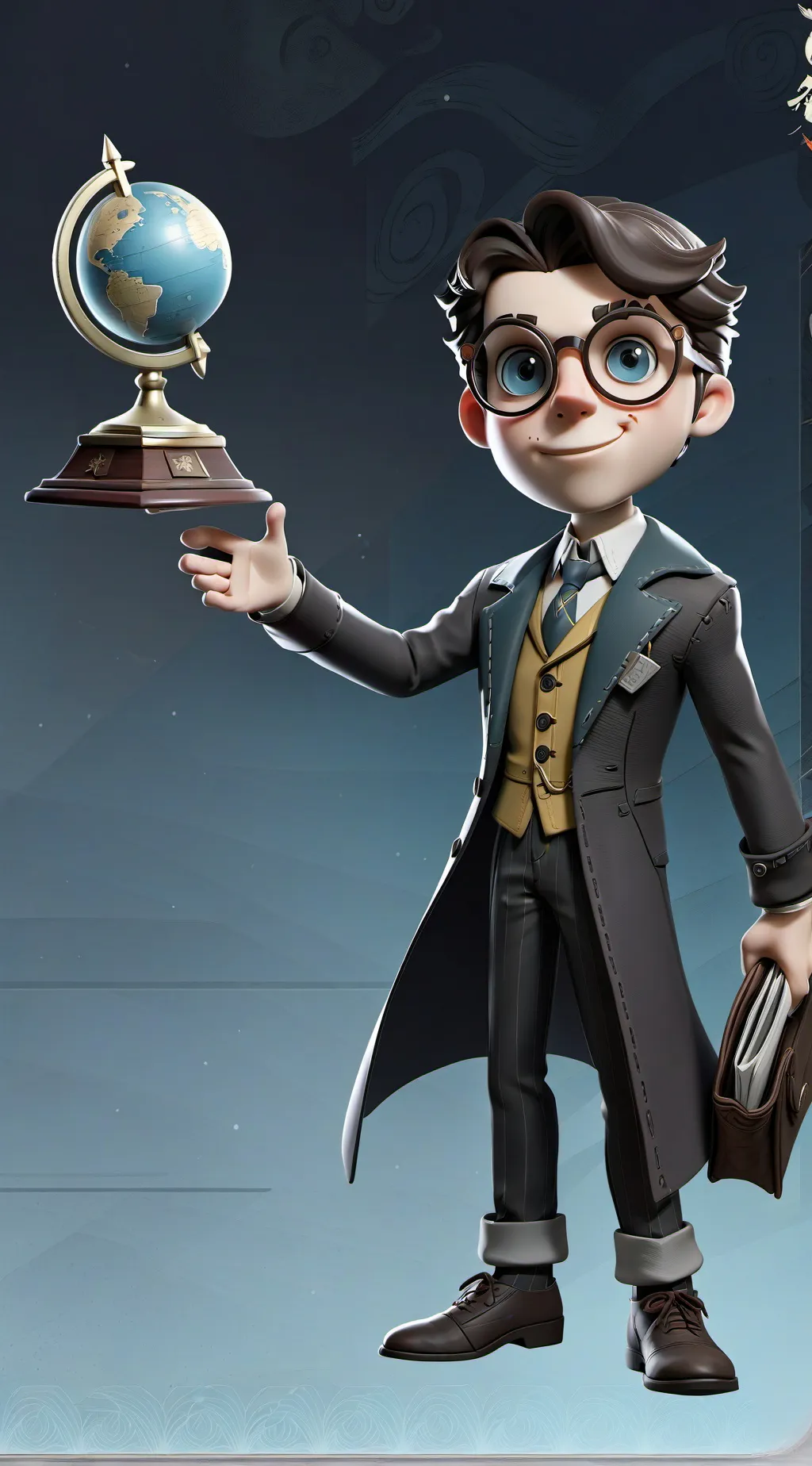 ai character: Nerd background