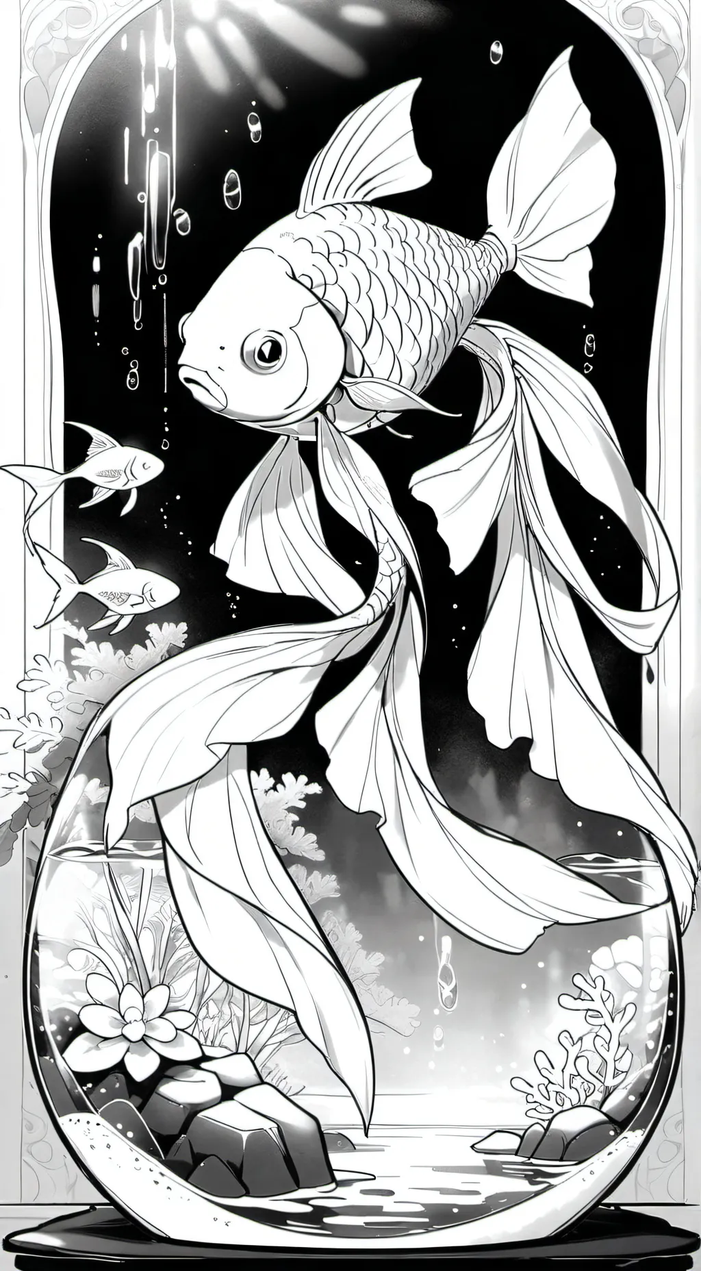 ai character: It's a fish! background