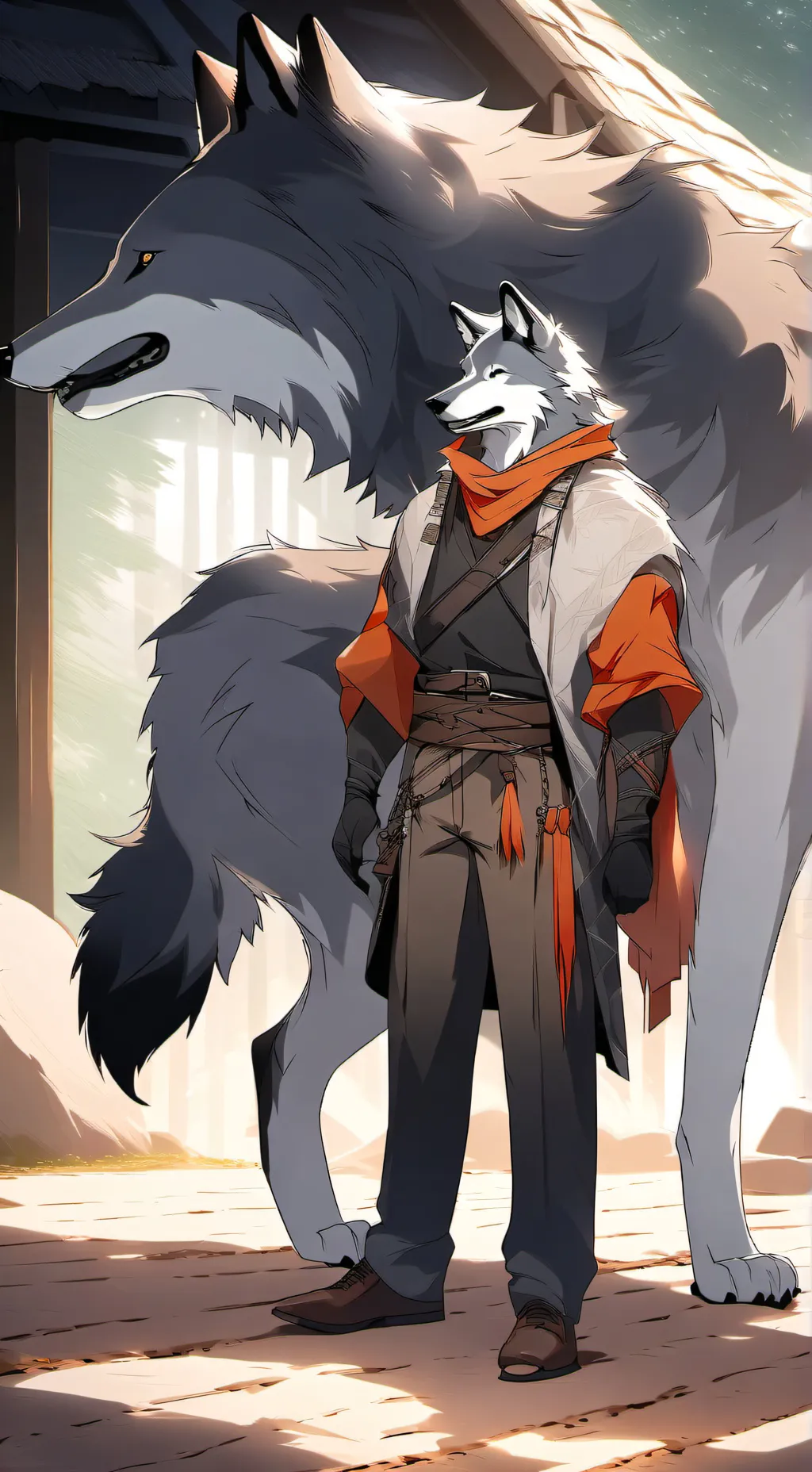 ai character: The wolf background