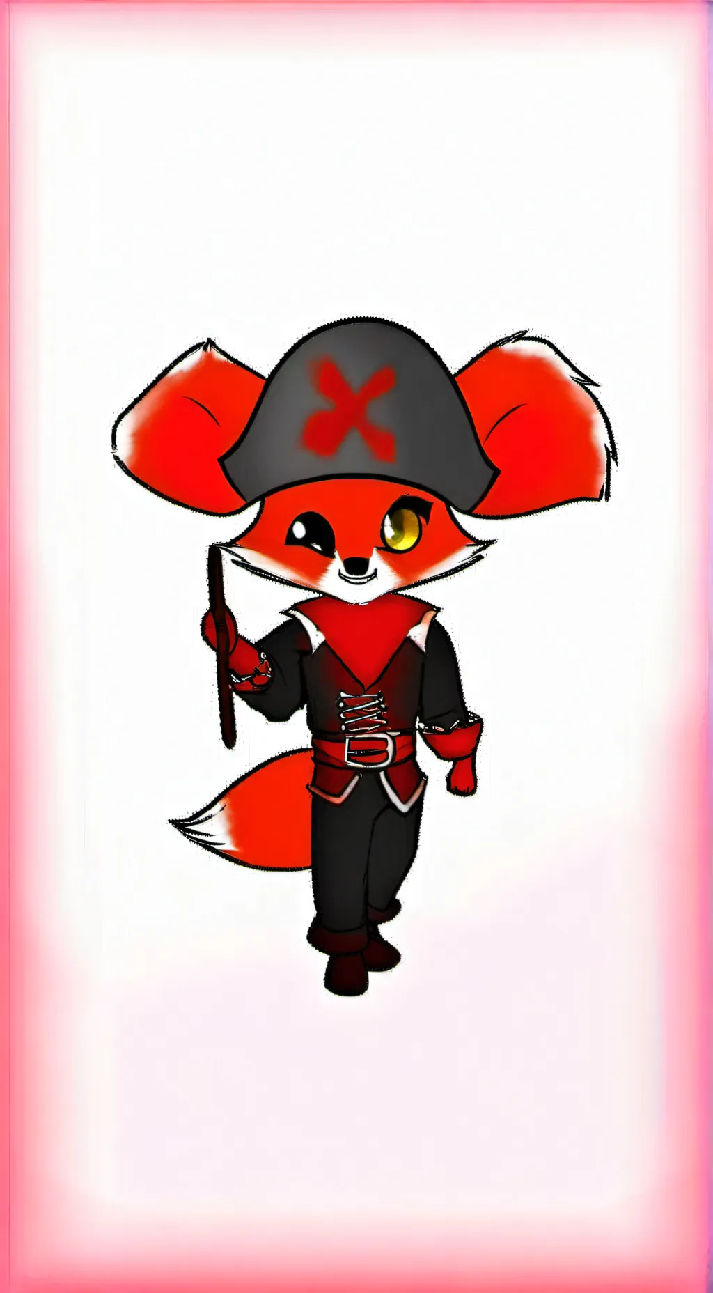 ai character: Foxy but a baby? background