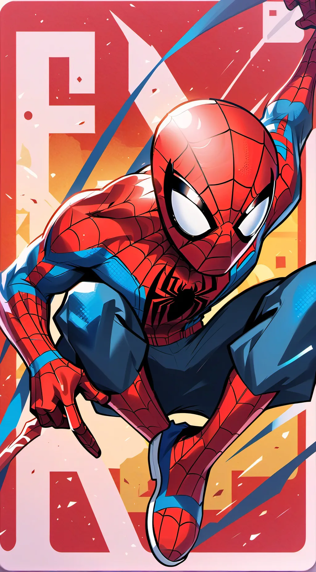 ai character: spiderman background