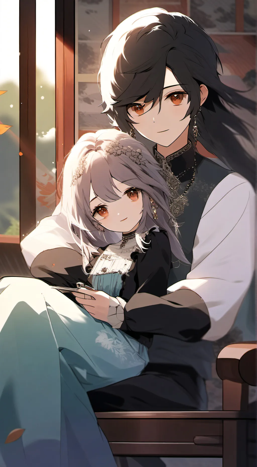 ai character: Лучи background