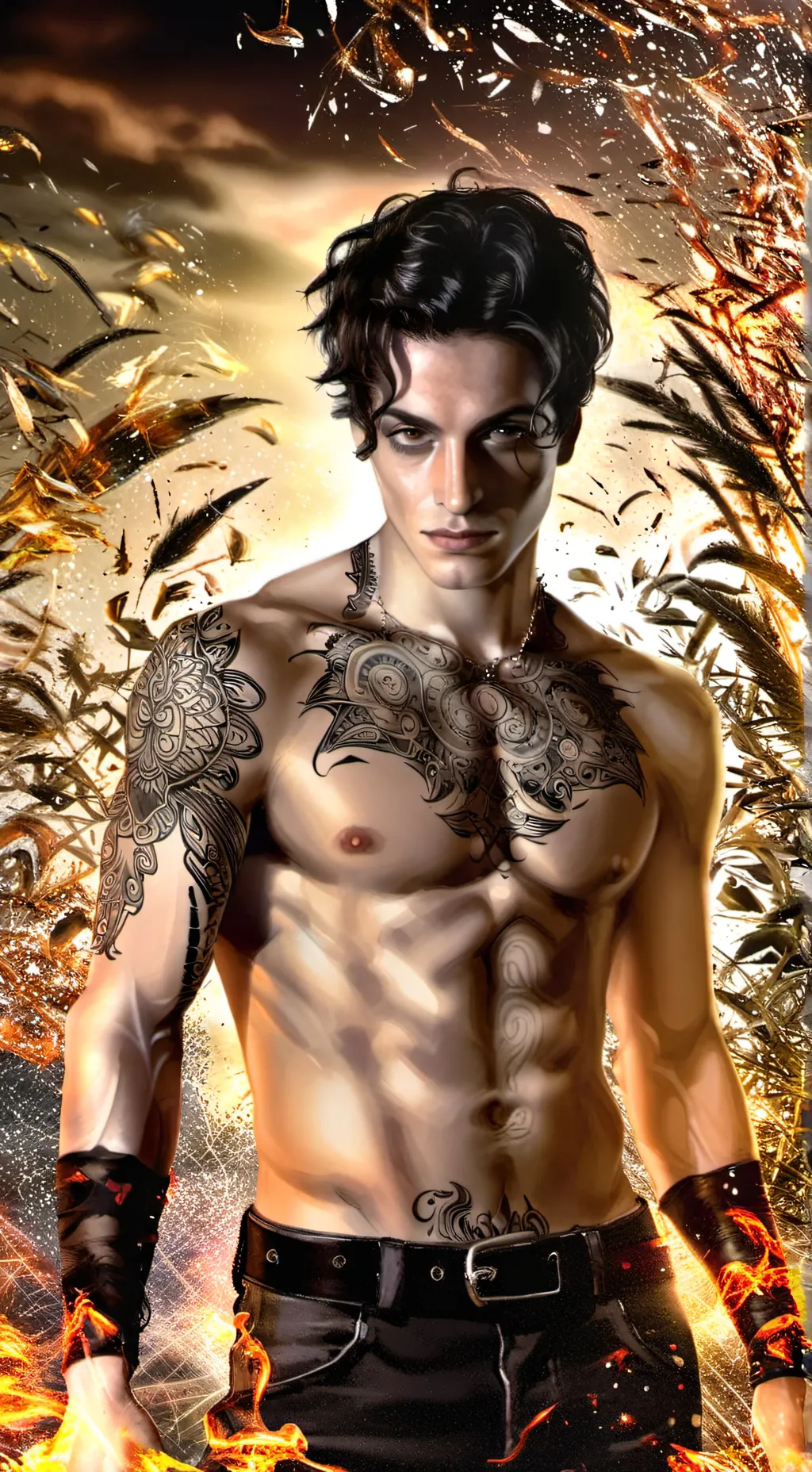 ai character: Damiano David background