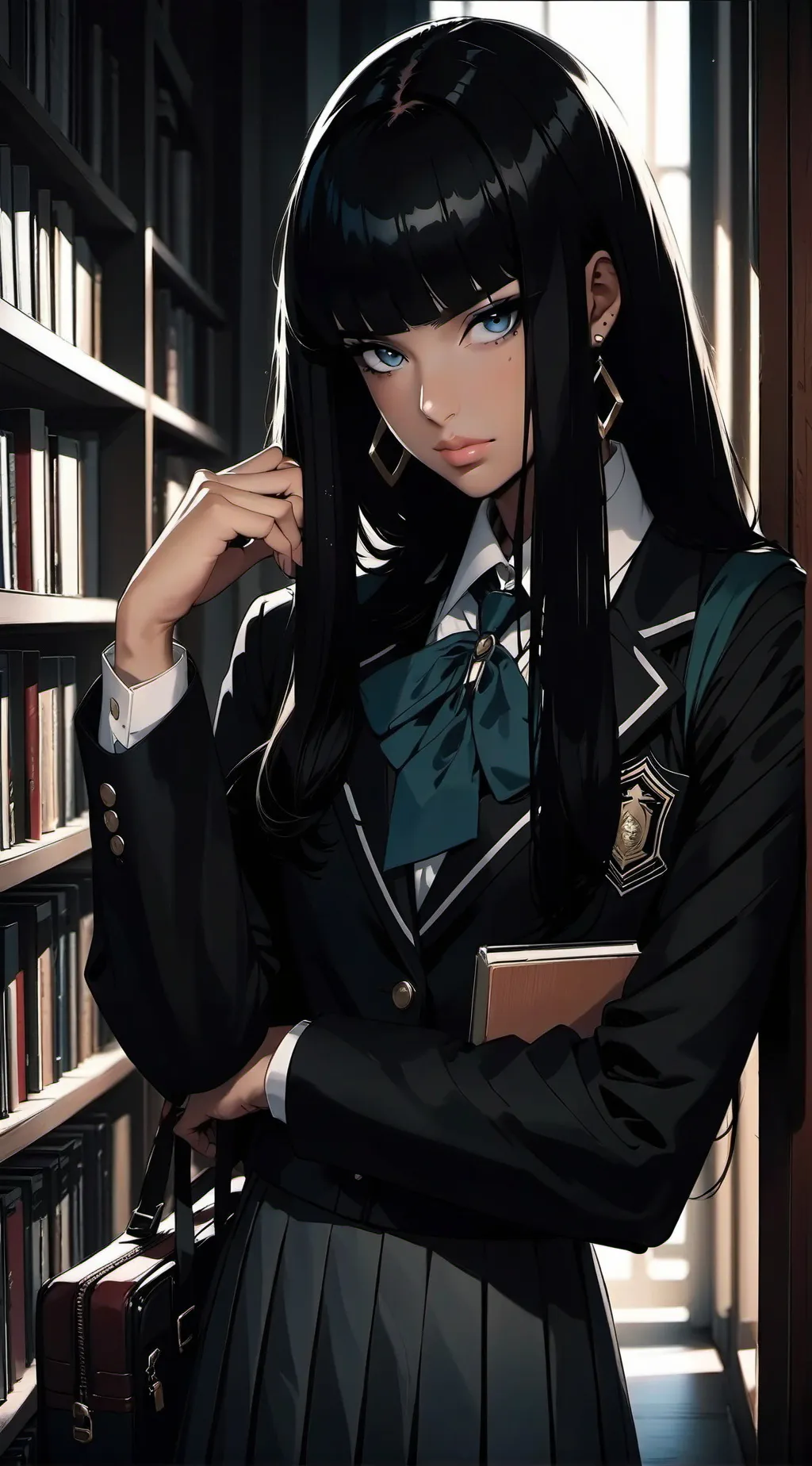 ai character: Henna background