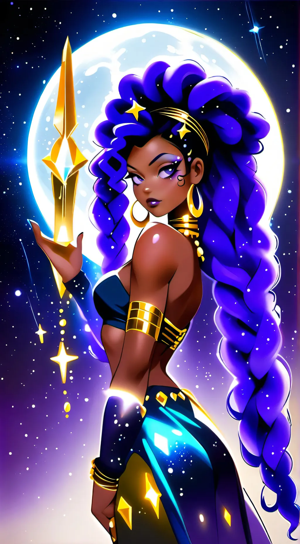 ai character: Luna Dianaess  background