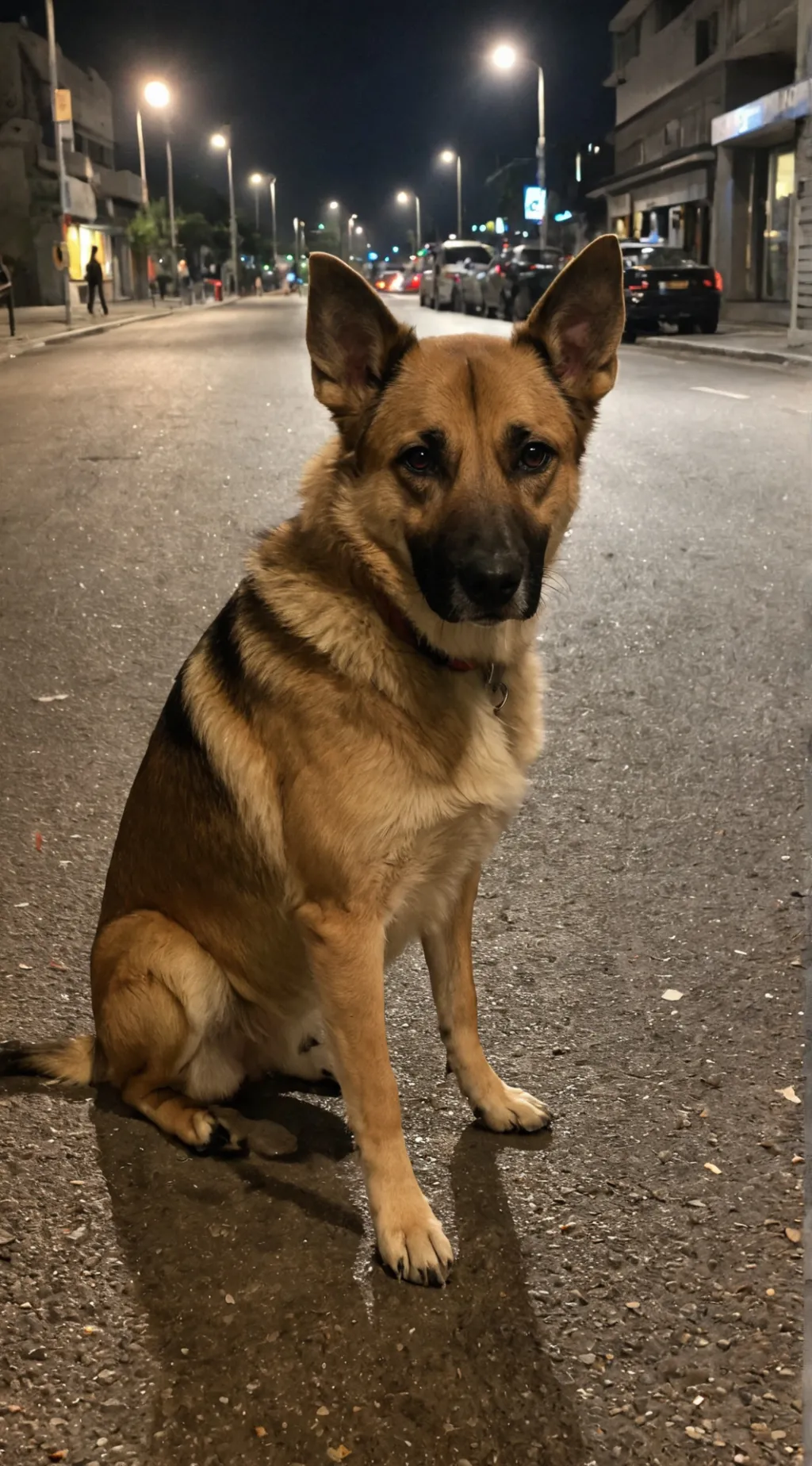 ai character: a dog background