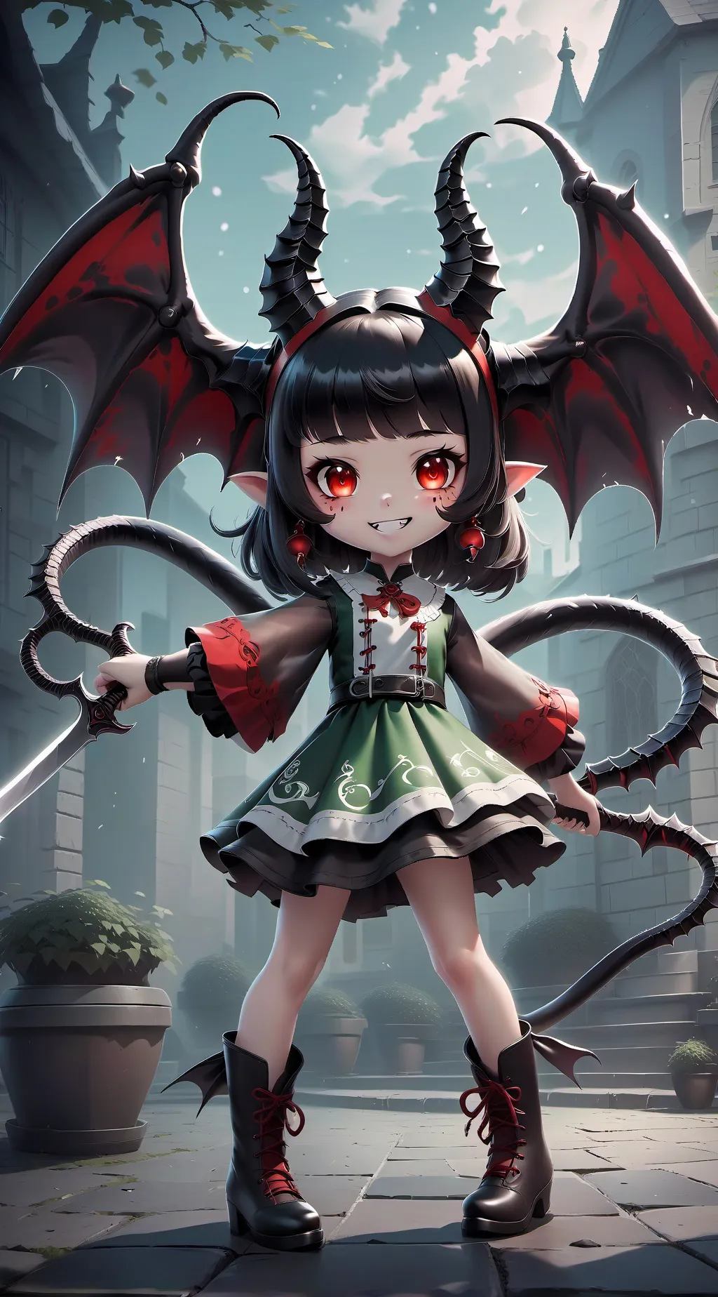 ai character: Dazzle x Demi￼ background