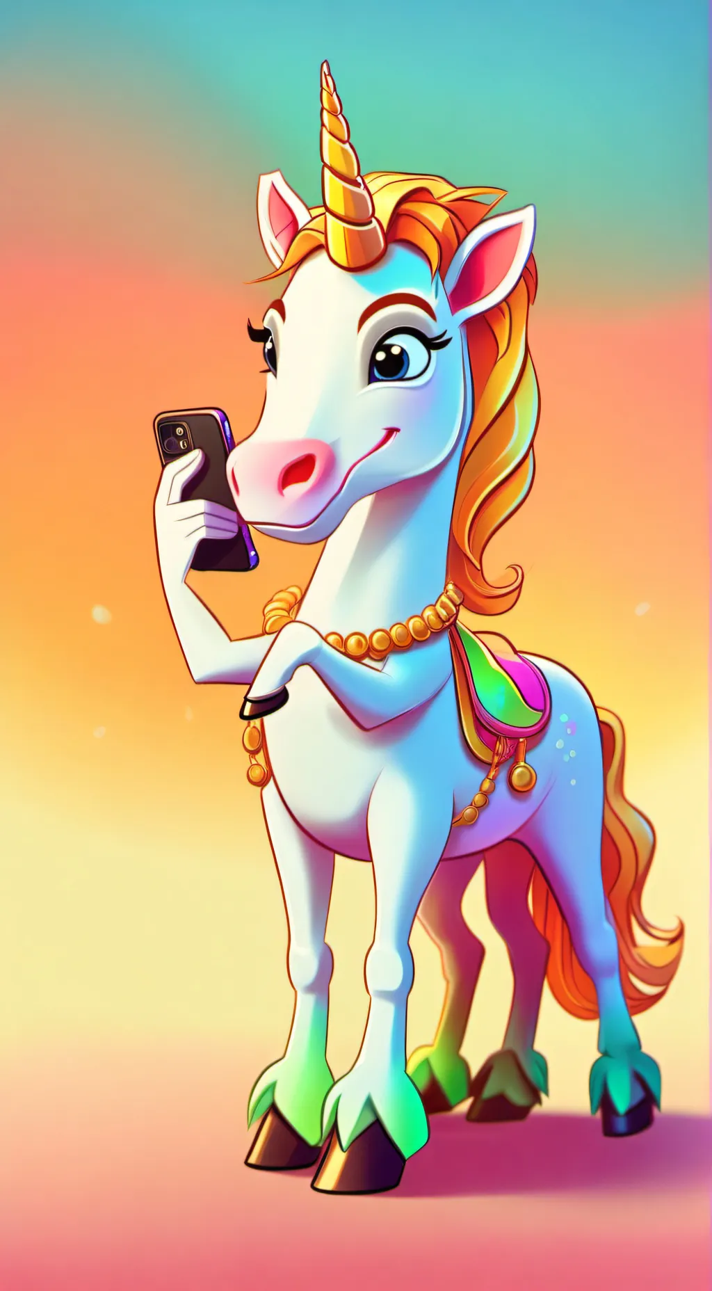ai character: Rarity Cellphone background
