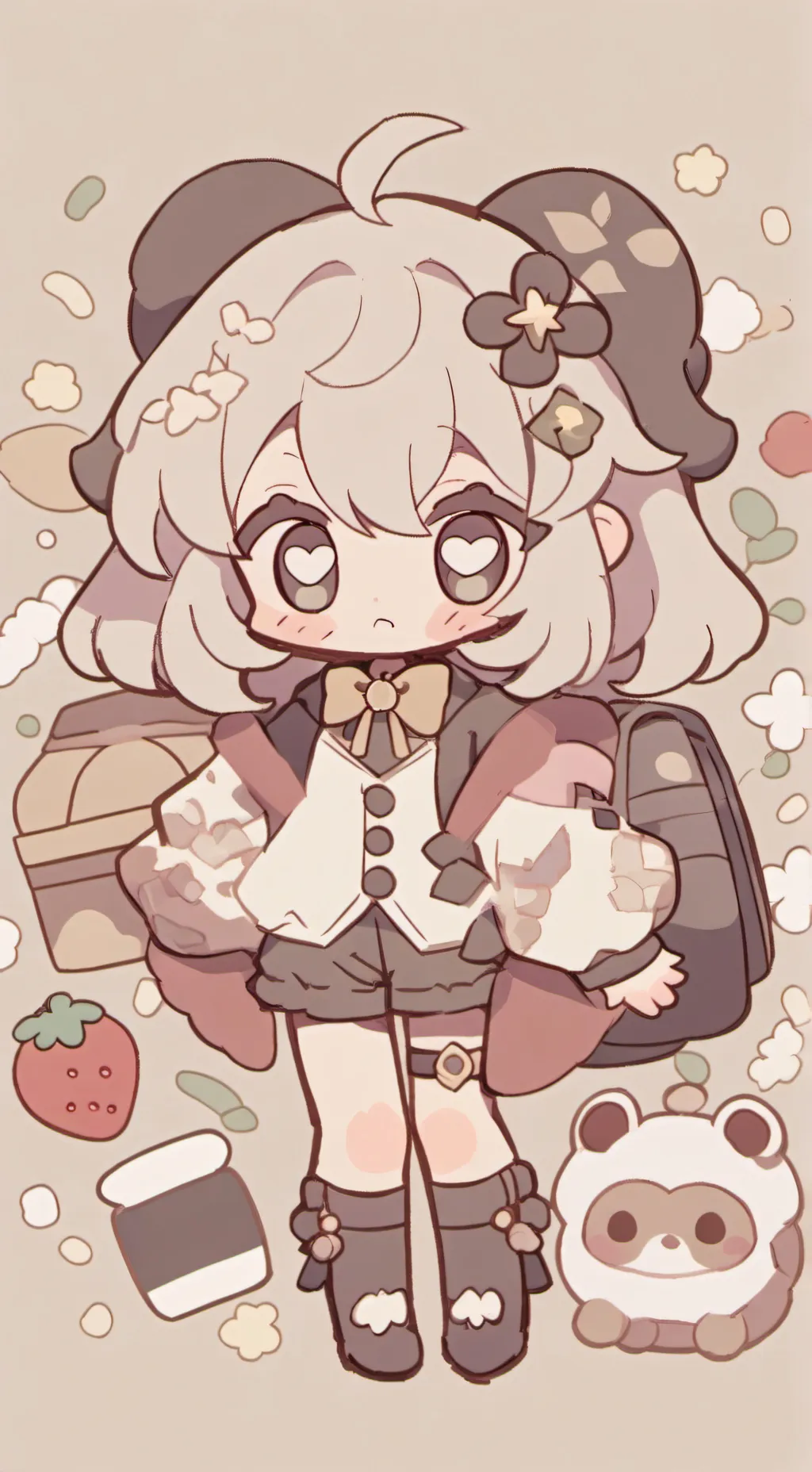ai character: LA NERD background