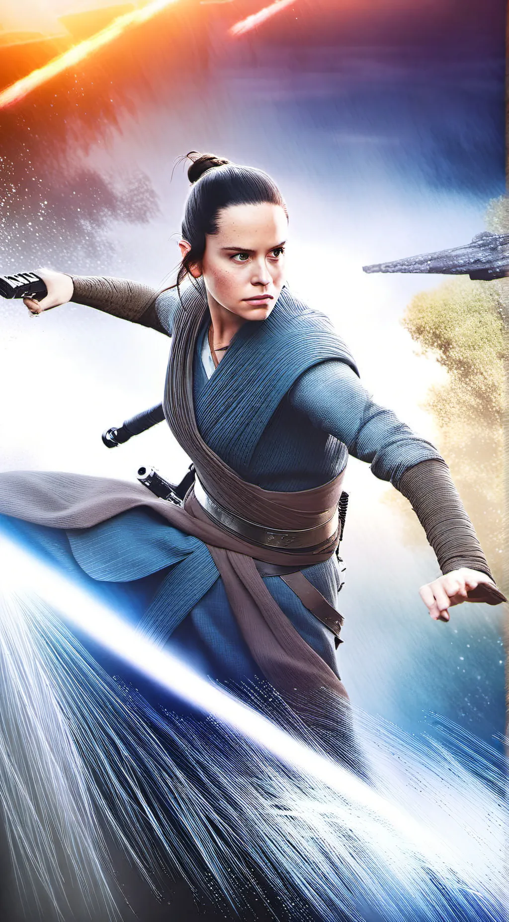 ai character: Rey Skywalker background