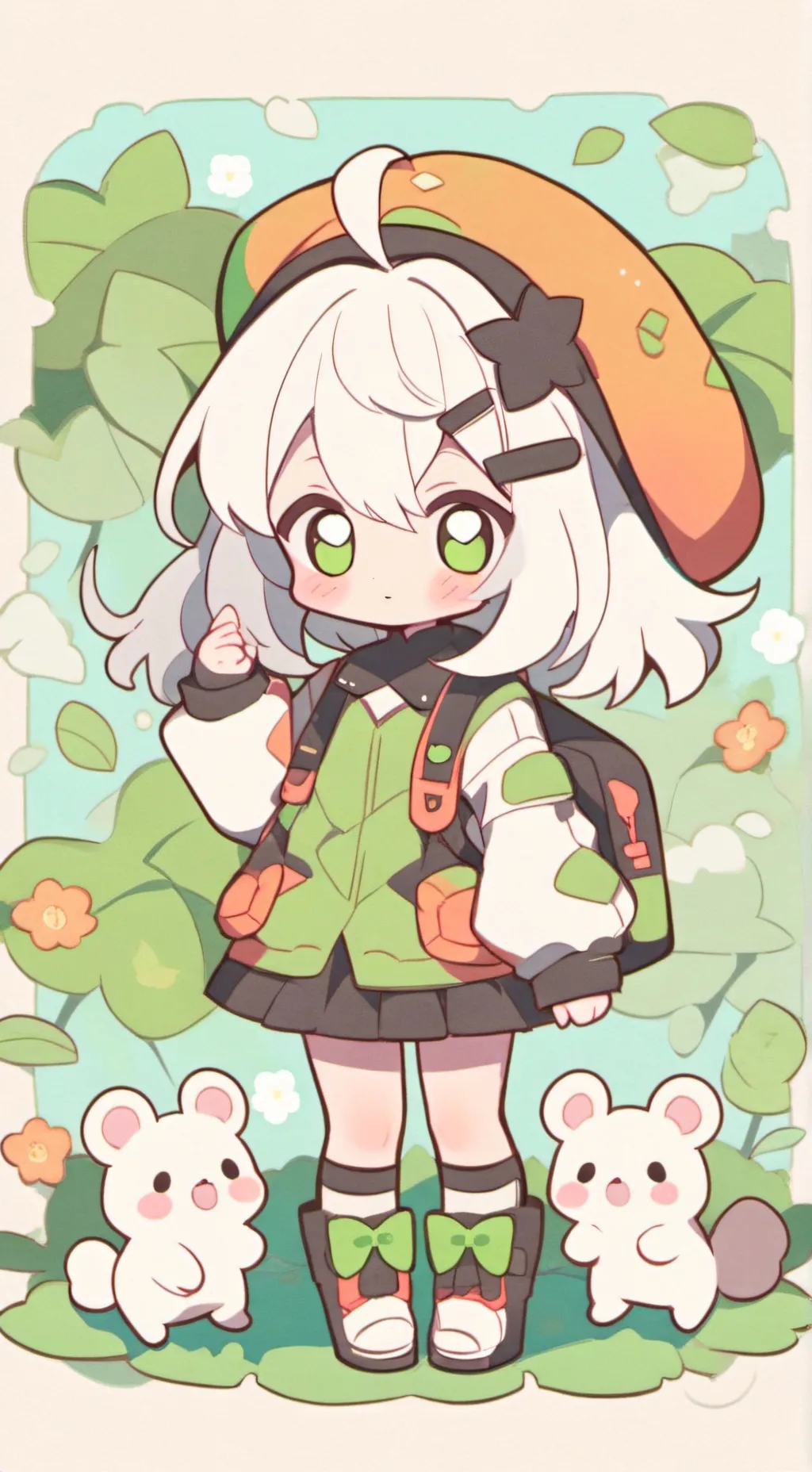 ai character: tadc anime school background