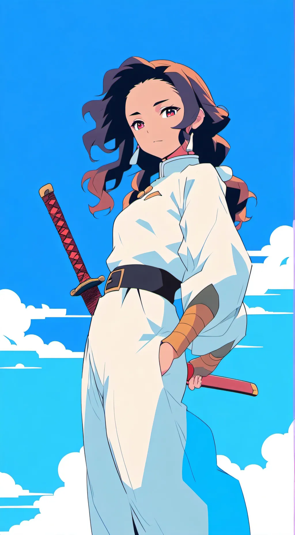 ai character: kanoe giantess  background