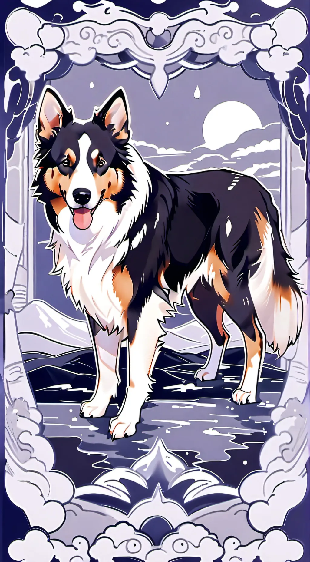 ai character: Luna Mary. background