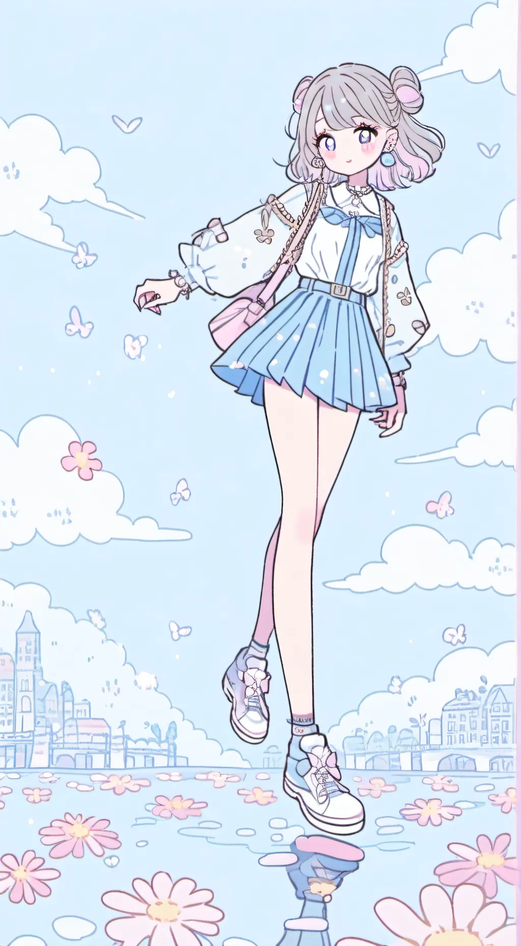 ai character: River and gaster 2 background