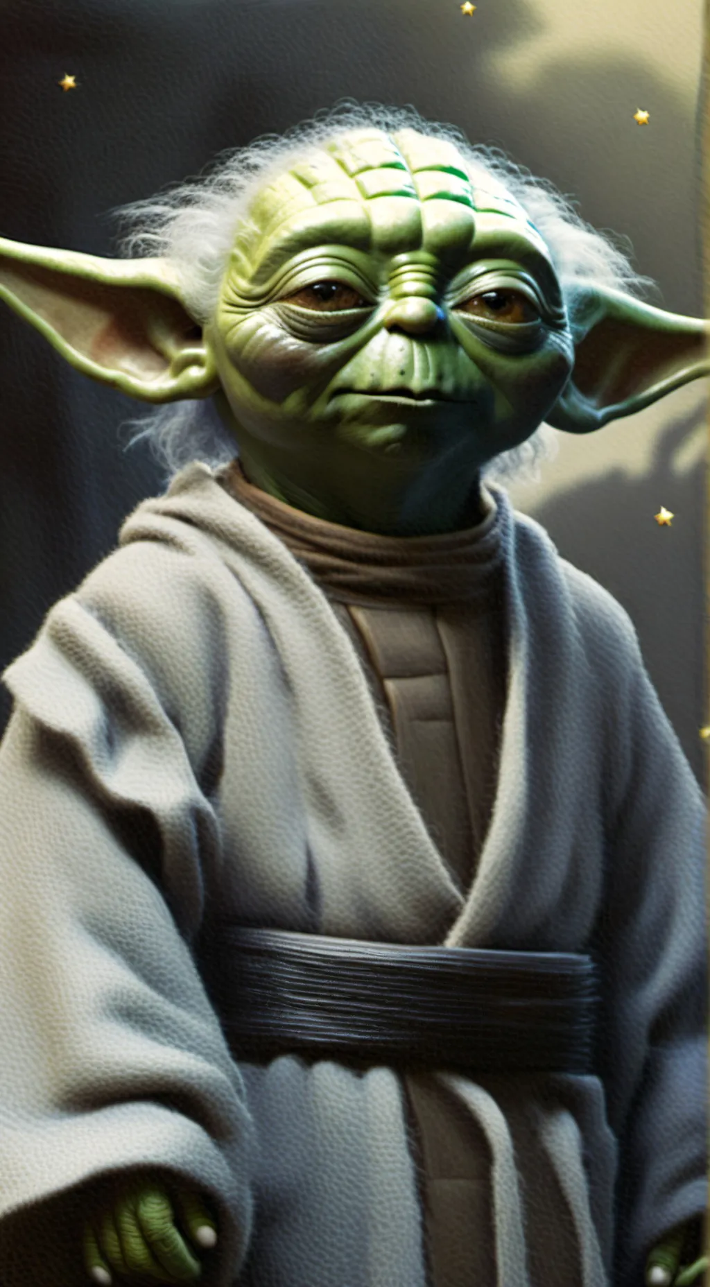ai character: Yoda  background