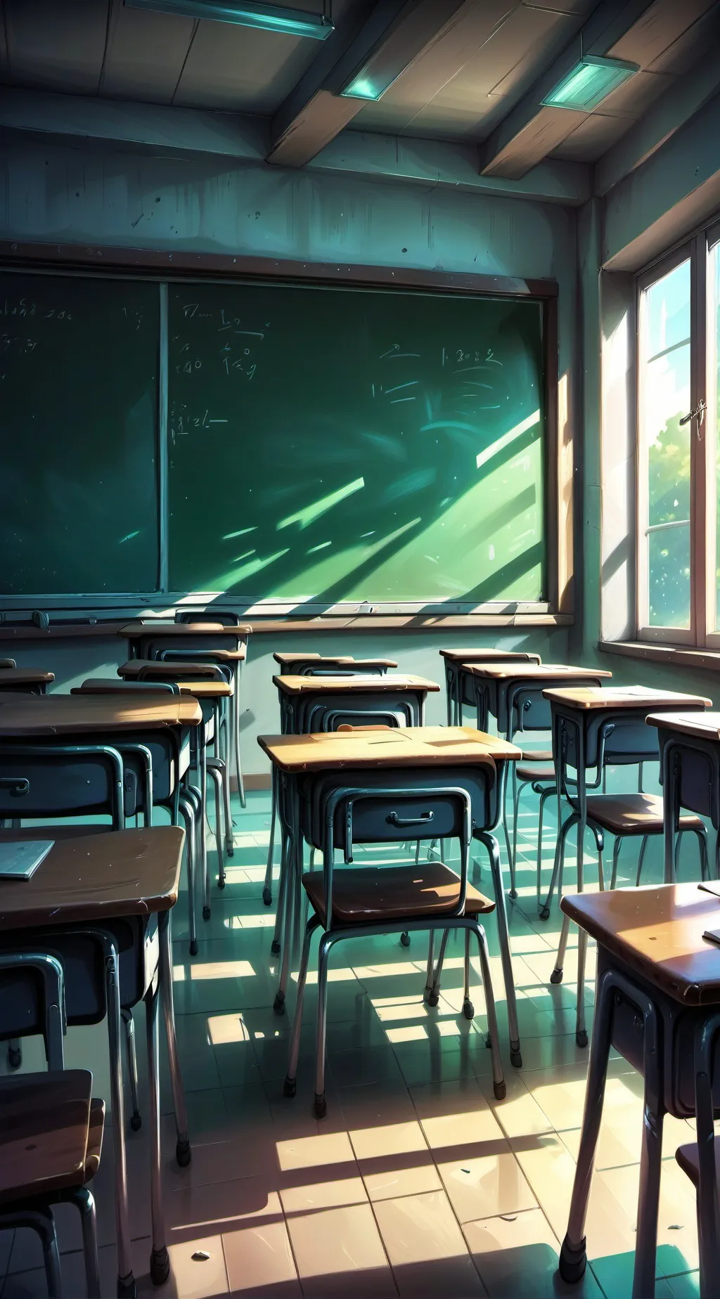 ai character: SCHOOL!  background